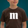 Camiseta Marrom Infantil M&m M mlc
