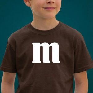 x Camiseta Marrom Infantil M&m M mlc
