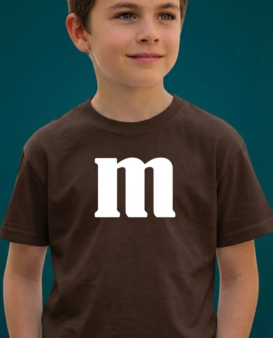 Camiseta Marrom Infantil M&m M mlc