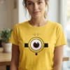 Camiseta Amarela Minions ( Adulto Baby Look ) mlca