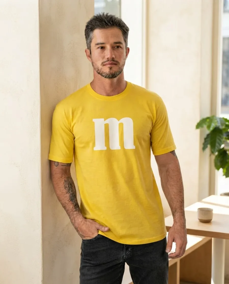 Camiseta Amarela Adulto M&m M mlc