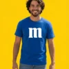 Camiseta Azul Adulto M&m M mlc