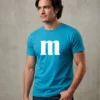 Camiseta Azul Turquesa Adulto M&m M mlc