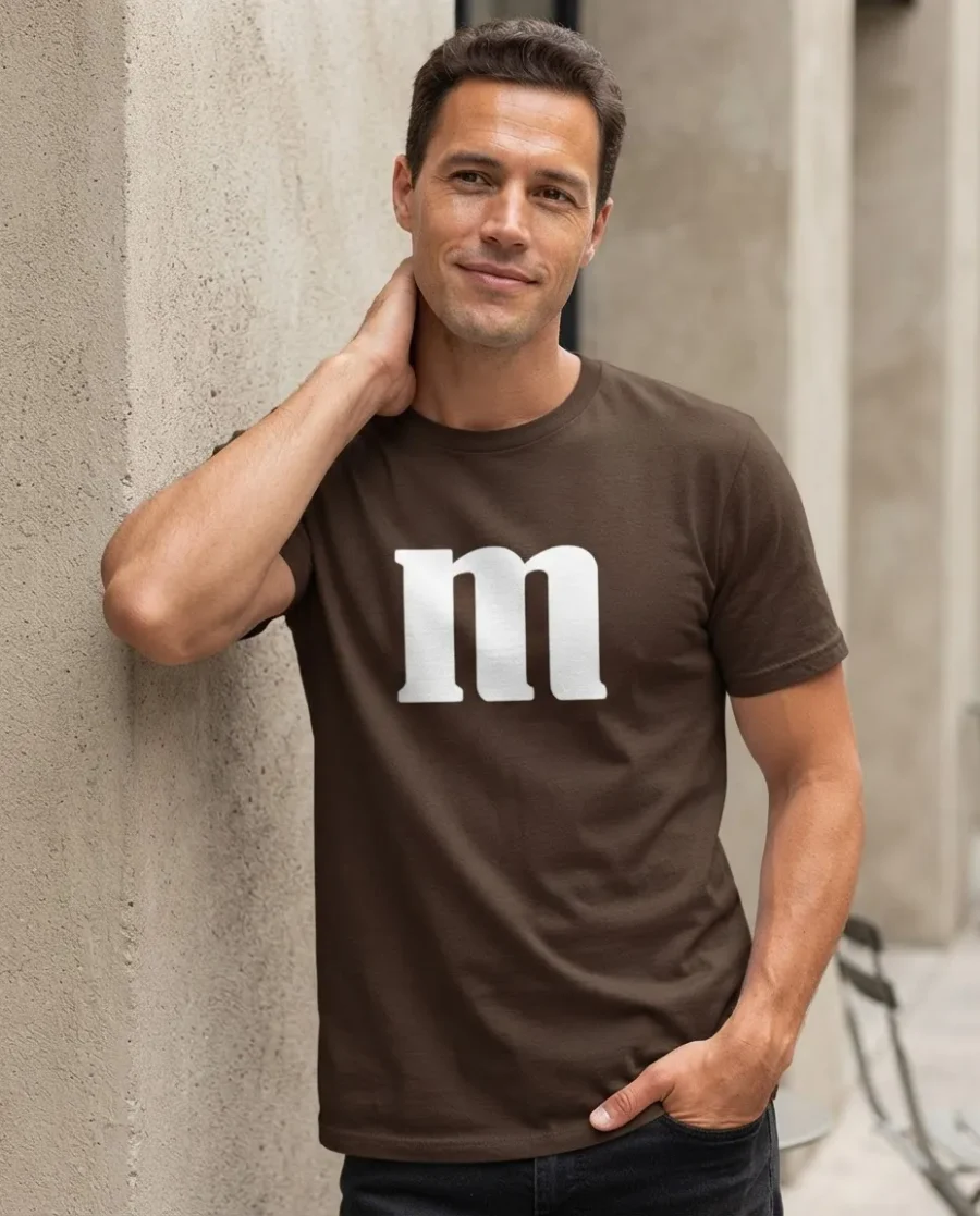 Camiseta Marrom Adulto M&m M mlc