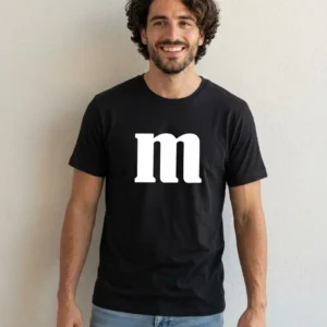 x Camiseta Preta Adulto M&m M mlc
