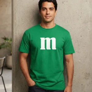 x Camiseta Verde Adulto M&m M mlc