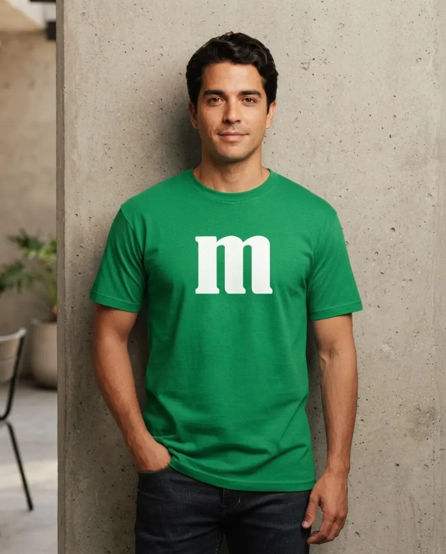 Camiseta Verde Adulto M&m M mlc