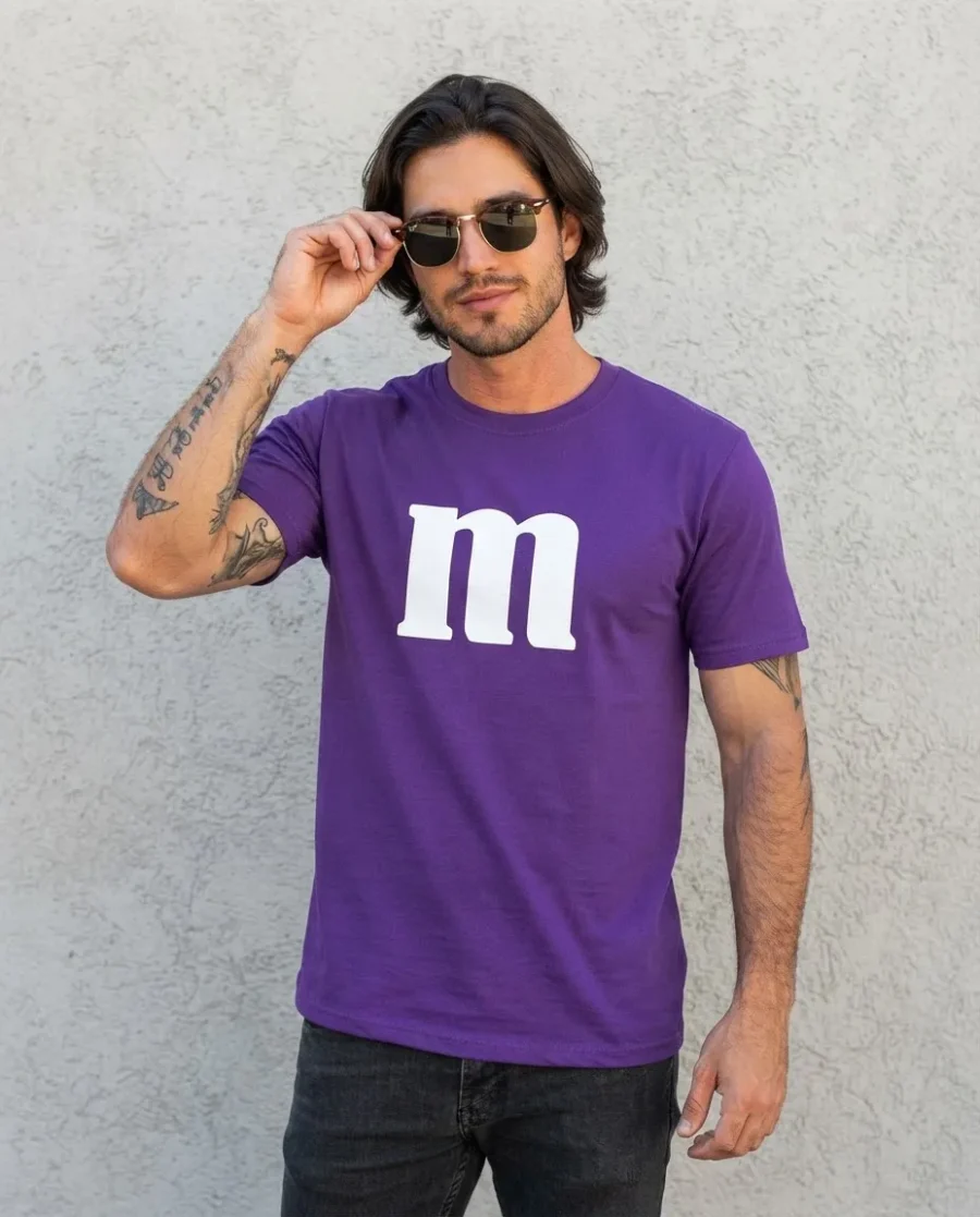 Camiseta Roxa Adulto M&m M mlc