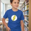 x Camiseta Azul Rc Meninos Básica Infantil Liso Curta mlr