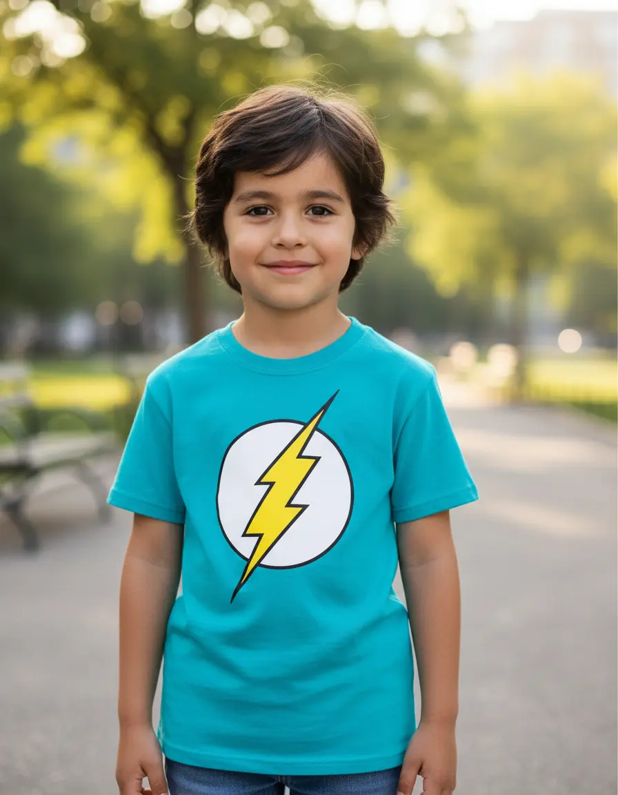 Camiseta Azul Turquesa Rc Meninos Básica Infantil Liso Curta mlr