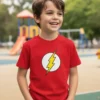 Camiseta Vermelha Rc Meninos Básica Infantil Liso Curta mlr