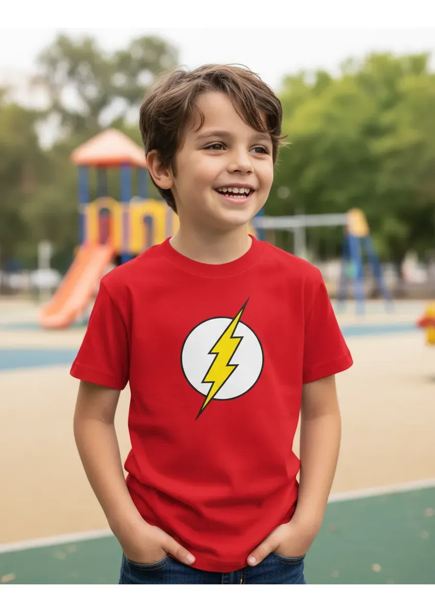 Camiseta Vermelha Rc Meninos Básica Infantil Liso Curta mlr