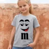 Camiseta Cinza Ss Infantil M&m Mod 1 mlr