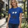 Camiseta Azul M&m ( Ad. Baby Look ) Mod. 3 mlca