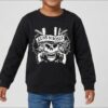 x Moletom Flanelado Preto Infantil Guns N' Roses Silk Screen mlr
